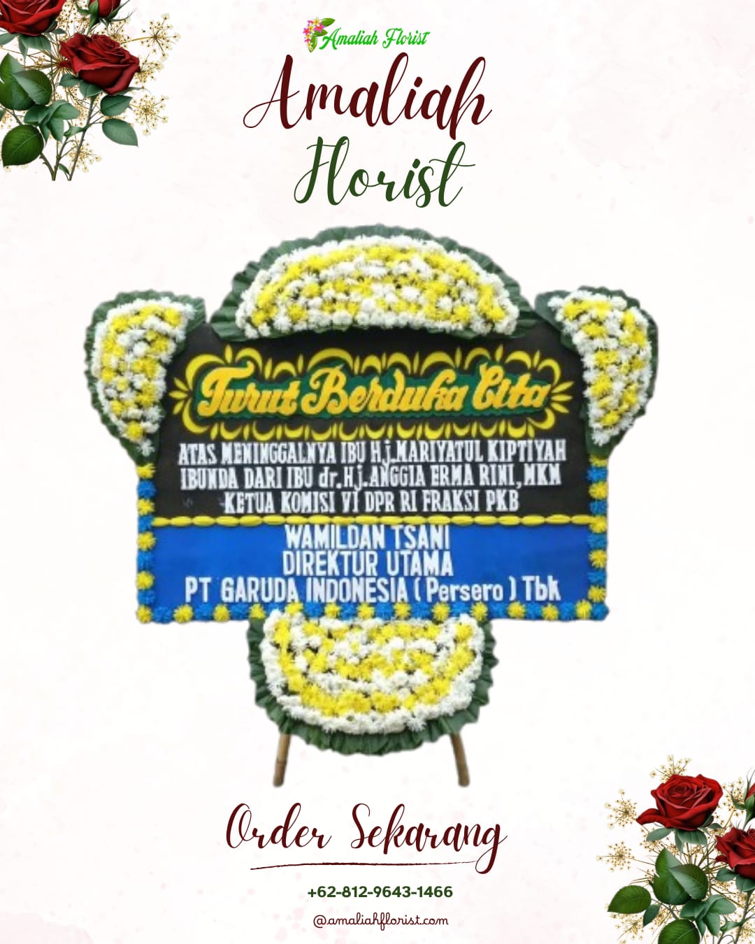 Papan Bunga Duka Solok