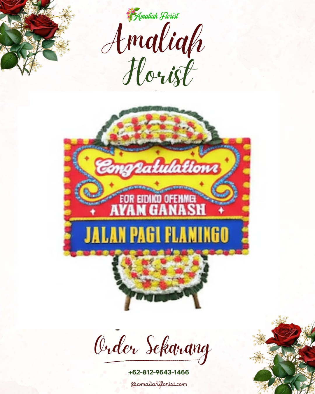 Sewa Papan Bunga Solok